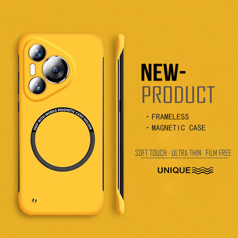Ultra Thin Frameless Phone Cover - Ultra fino duro pc magnético sem