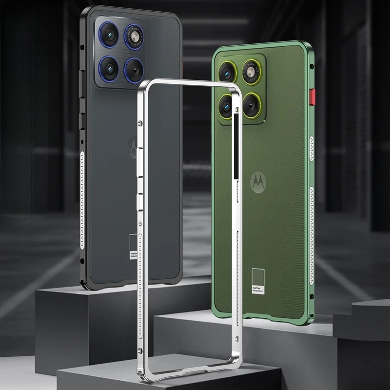 Metal Bumper Aluminum Frame Case - Capa Ultra-Fina de Metal Luxuosa e