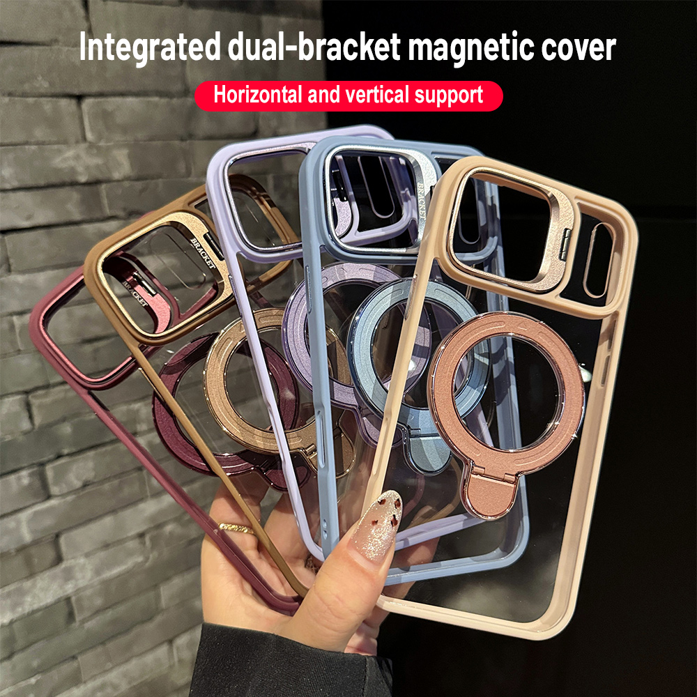 Clear Shockproof Bumper Case - Capa Magnética Transparente Antichoque para iPhone