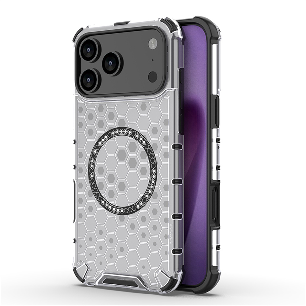 Clear Shockproof Bumper Case - Capa Magnética de Armadura Transparente de