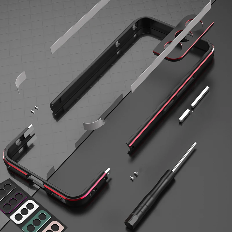 Metal Bumper Aluminum Frame Case - Capa de Alumínio e Estrutura de