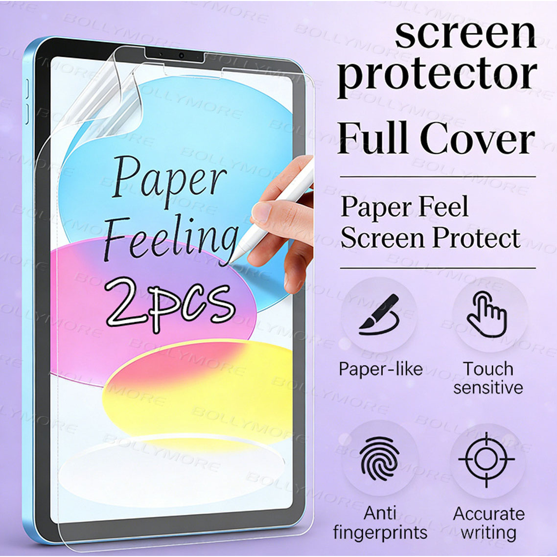 Matte Anti Glare Screen Protector - 2 peças, película protetora plana, adequada