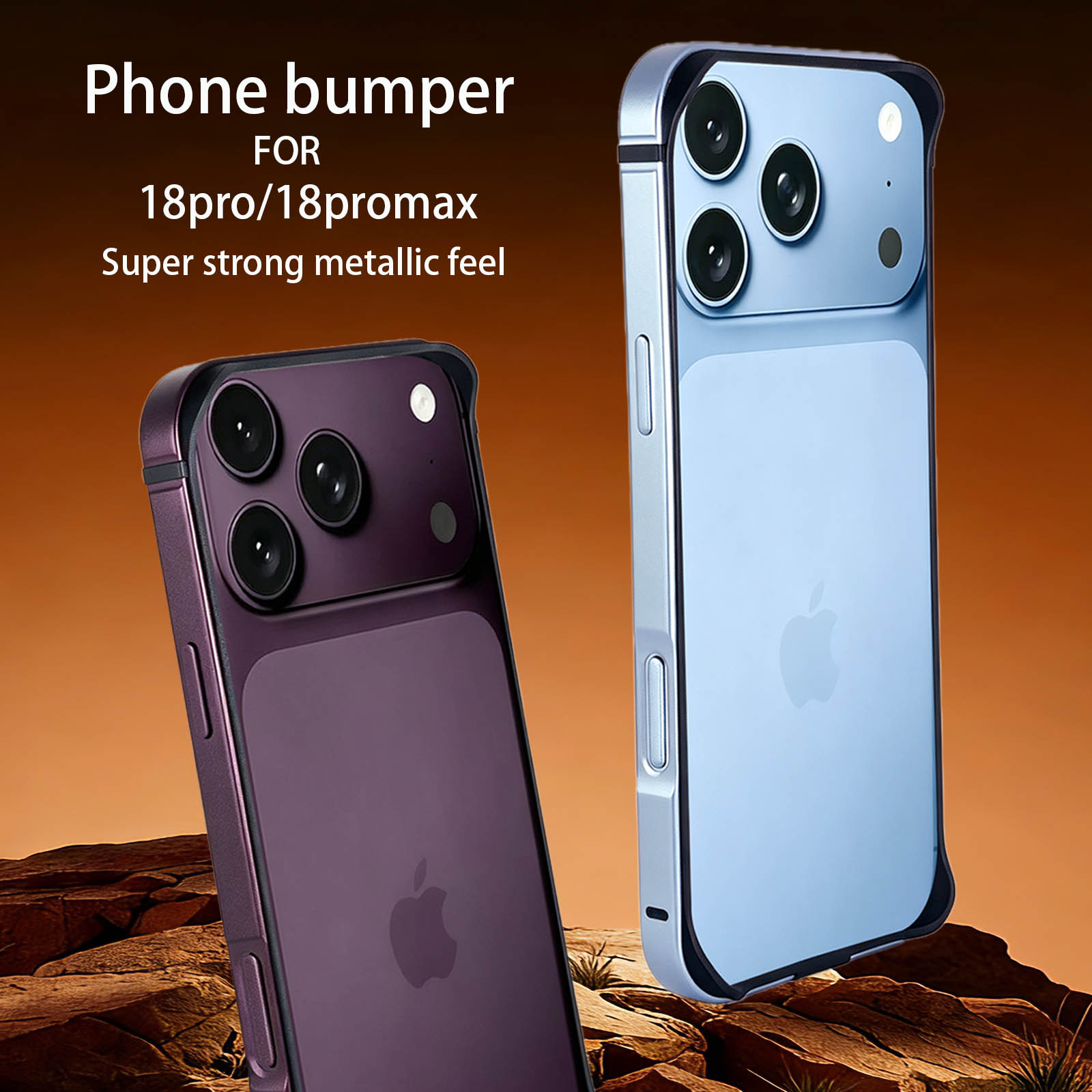 Metal Bumper Aluminum Frame Case - Capa Protetora de Metal para iPhone
