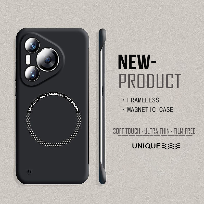Ultra fino duro pc magnético s - Ultra Thin Frameless Phone Cover avaliação e preço