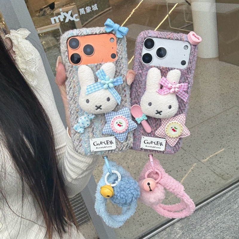 Capa de Celular Fashion Ins  - Cute Cartoon Wrist Strap Silicone Case avaliação e preço