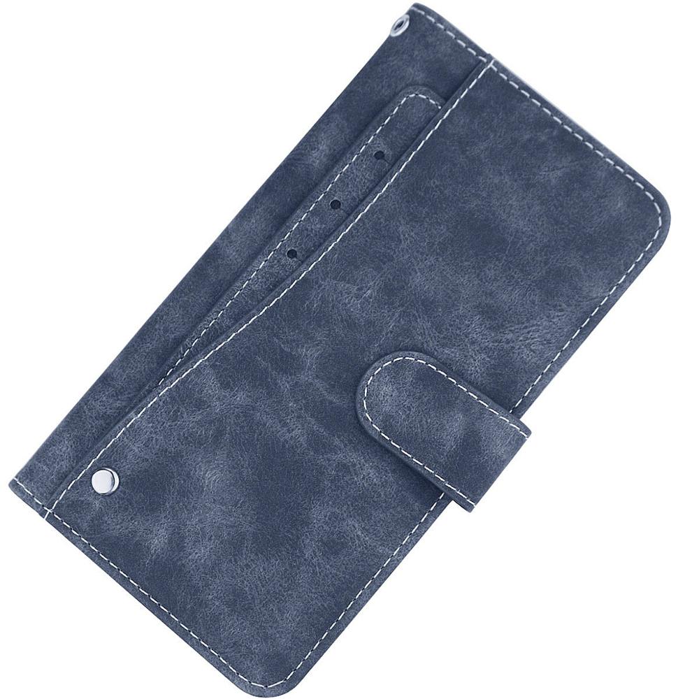 Carteira de Couro Vintage BLU  - Leather Wallet Card Holder Phone Cover avaliação e preço