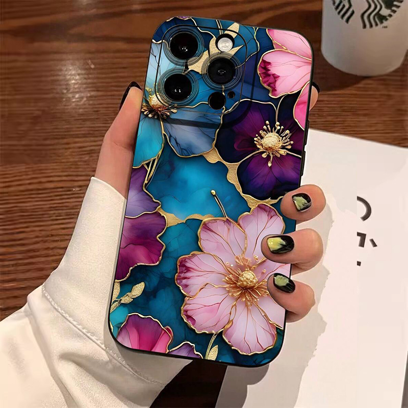 Capa de telefone tpu macia com - Vintage Floral Pattern Soft Case avaliação e preço