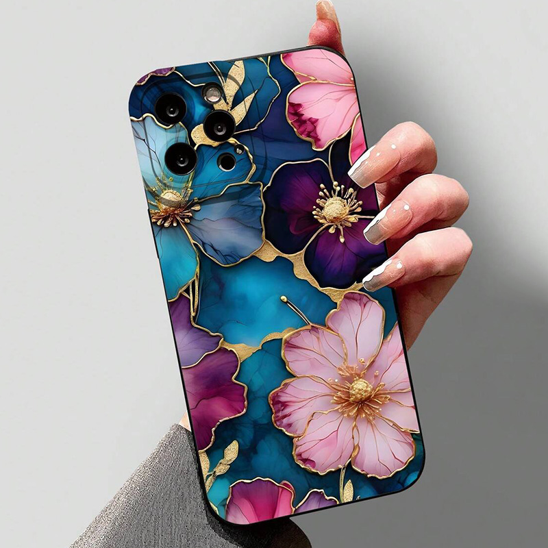 Capa de telefone tpu macia com - Vintage Floral Pattern Soft Case avaliação e preço