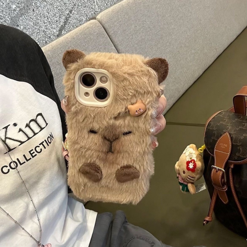 Luxo capivara pele macia caso  - Phone Cases avaliação e preço