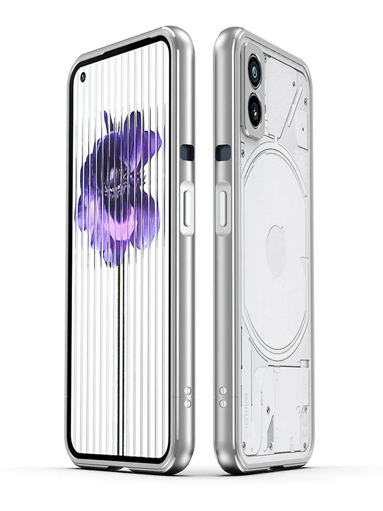 Para nada telefone 2 caso 1 um - Metal Bumper Aluminum Frame Case avaliação e preço