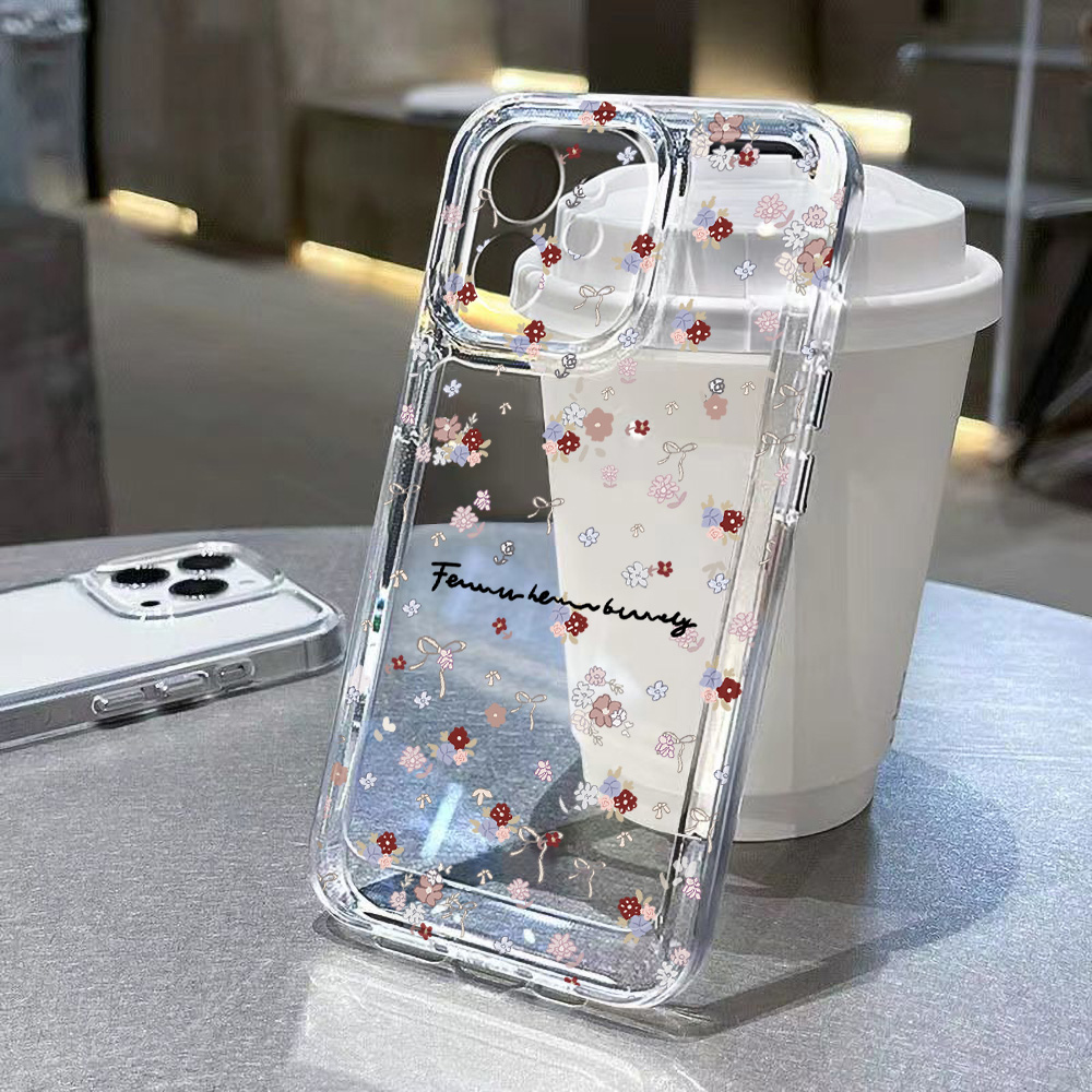 Capa de Celular Mini Flor para - Clear Shockproof Bumper Case avaliação e preço