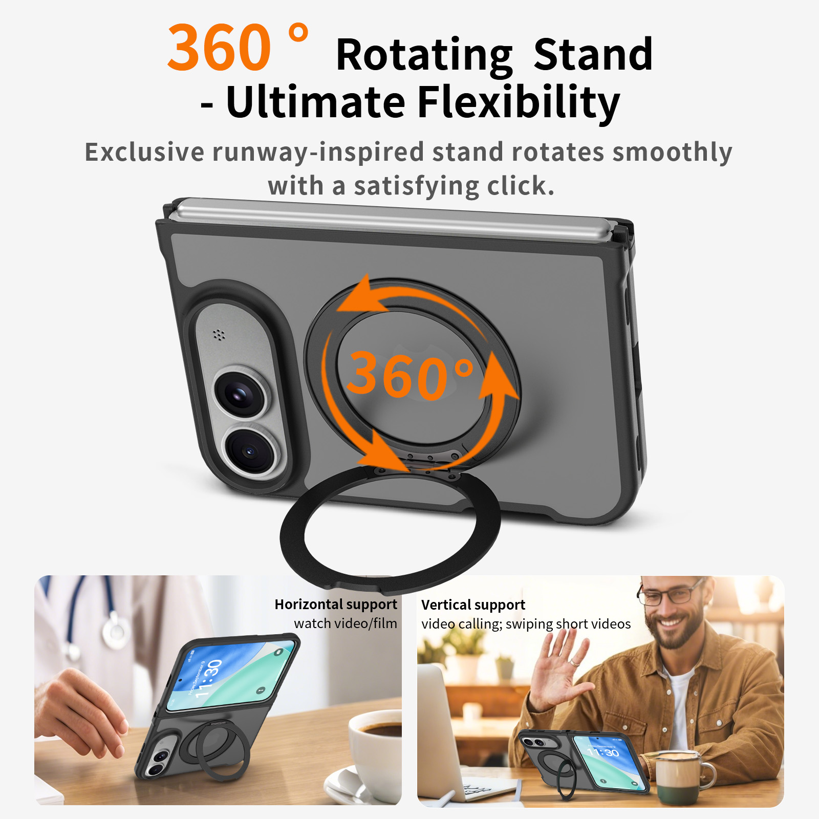 360 °   Capa Fosca com Suporte - Matte Hard Pc Back Case avaliação e preço